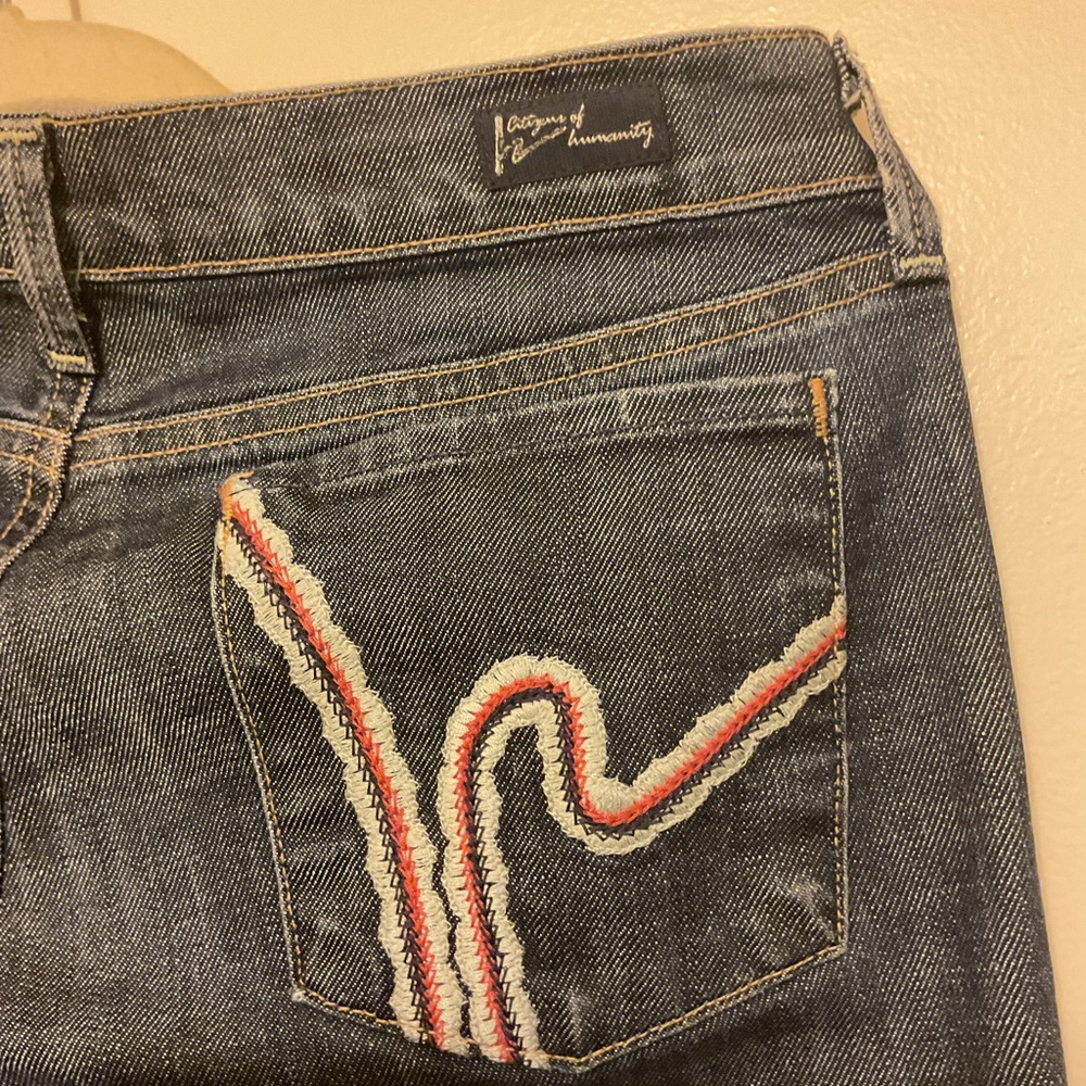 Citizens Of Humanity Dark Indigo Flare Jeans - Picture 4 of 6